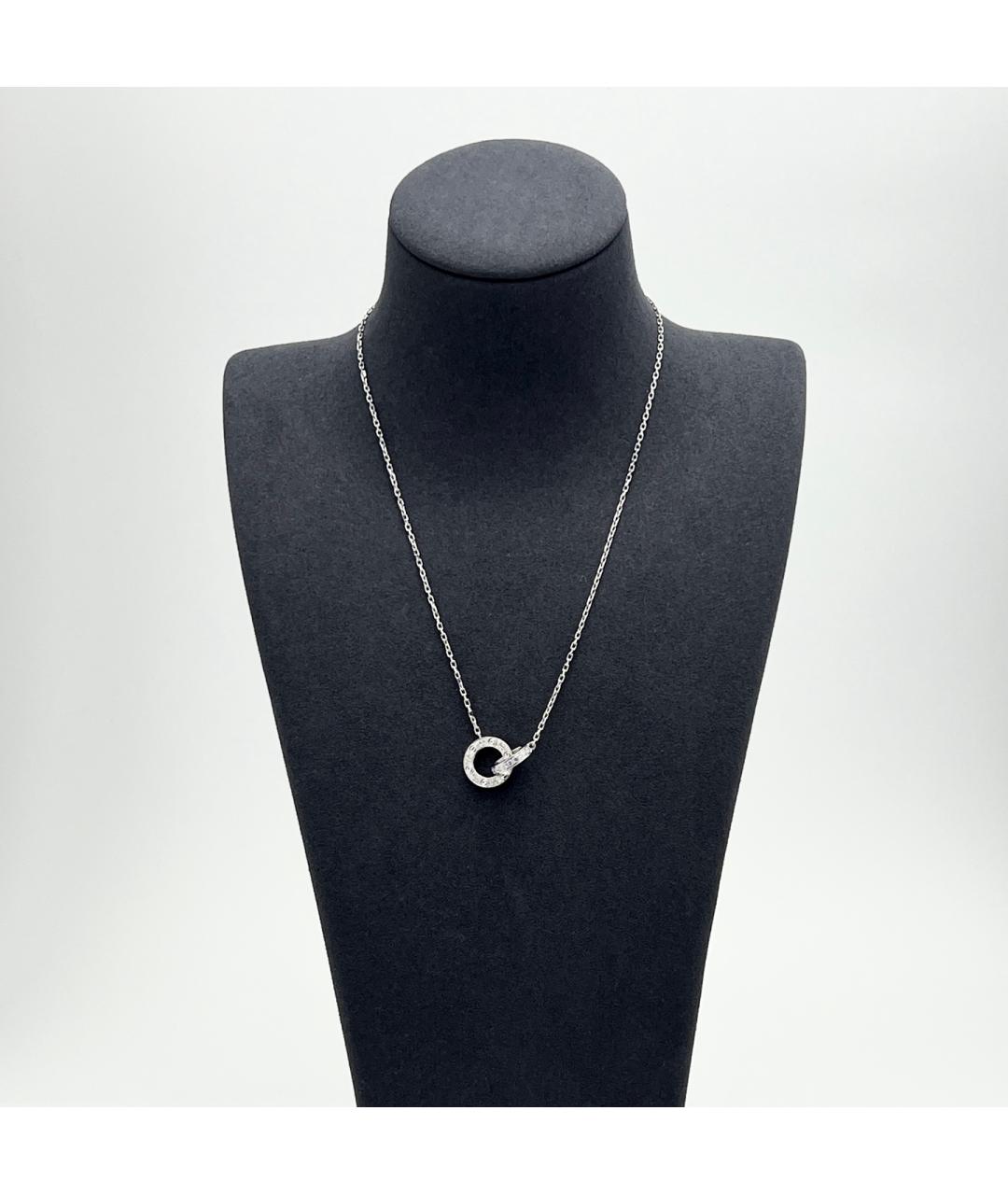 CARTIER Серебряное колье из белого золота, фото 2