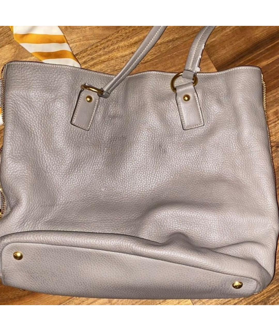 PRADA Коричневая кожаная сумка тоут, фото 2