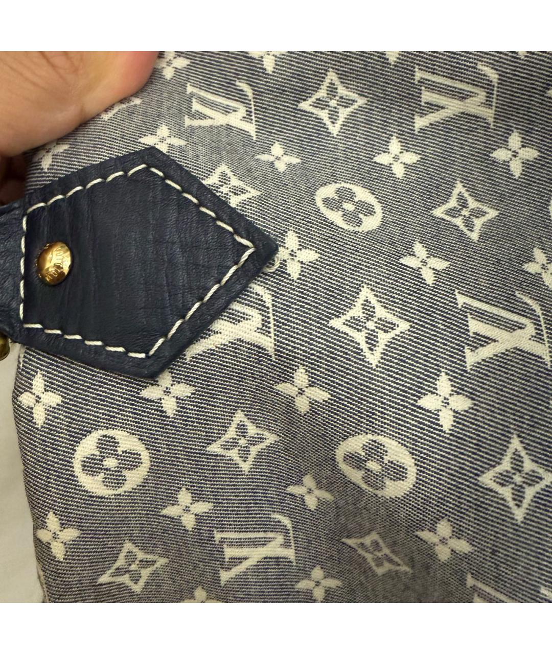 LOUIS VUITTON Синяя сумка тоут, фото 6