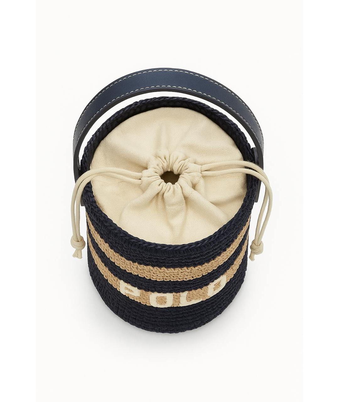 POLO RALPH LAUREN Бежевая пелетеная сумка с короткими ручками, фото 3