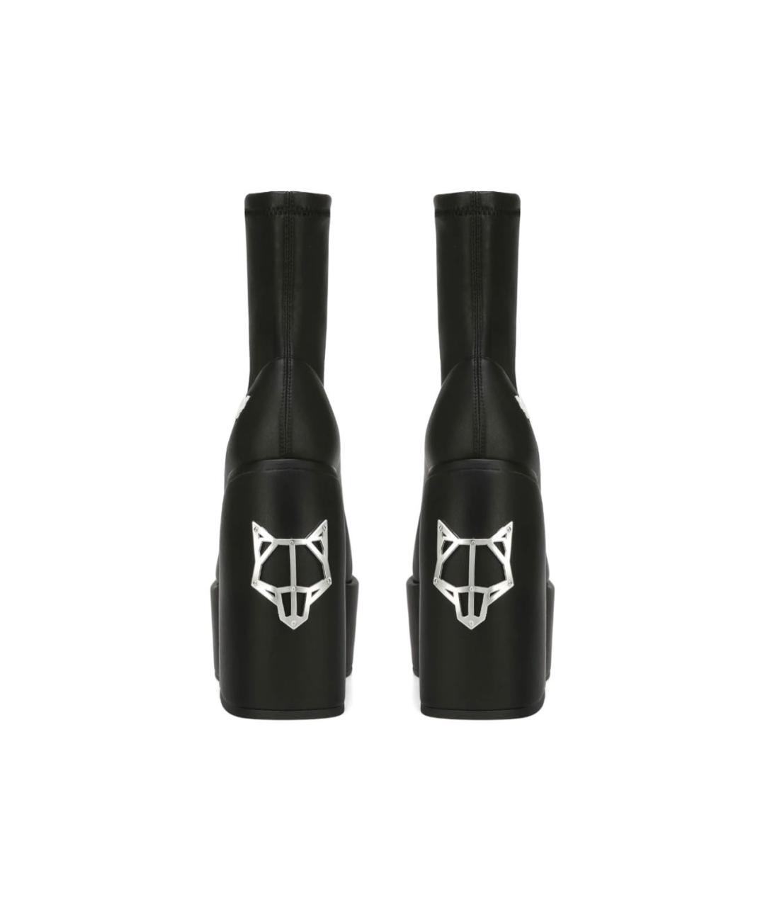 NAKED WOLF Черные ботильоны из искусственной кожи, фото 4