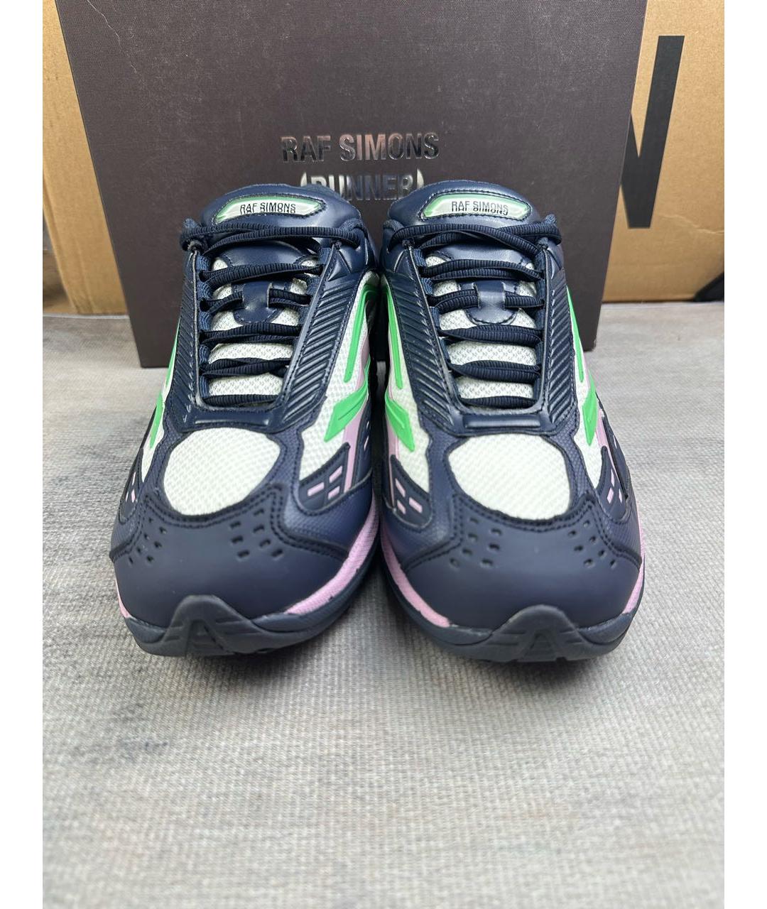 RAF SIMONS Мульти низкие кроссовки / кеды из лакированной кожи, фото 2