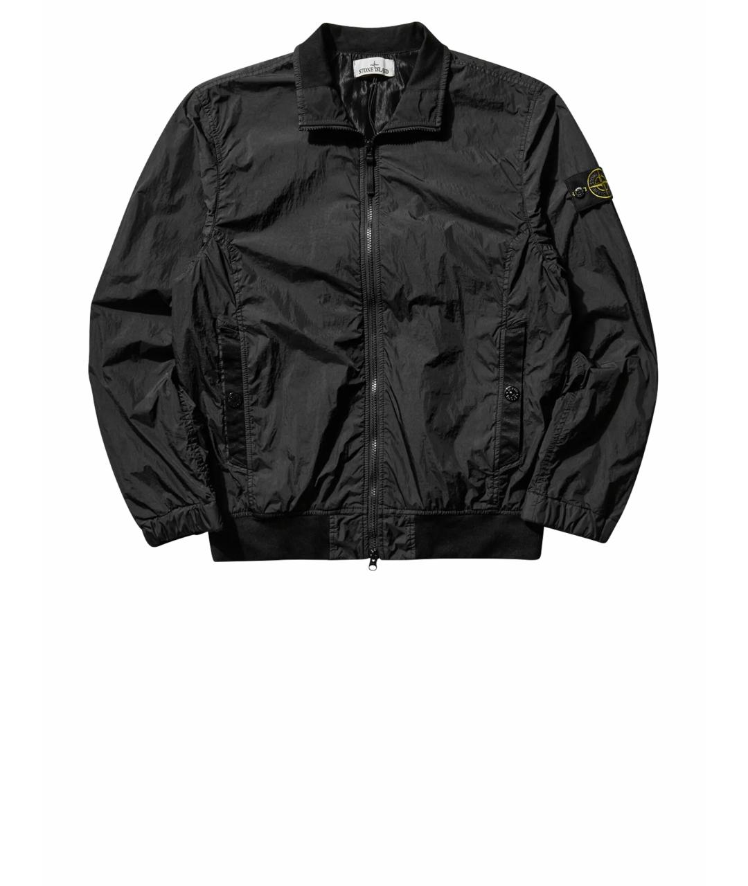 STONE ISLAND Черная хлопковая куртка, фото 1