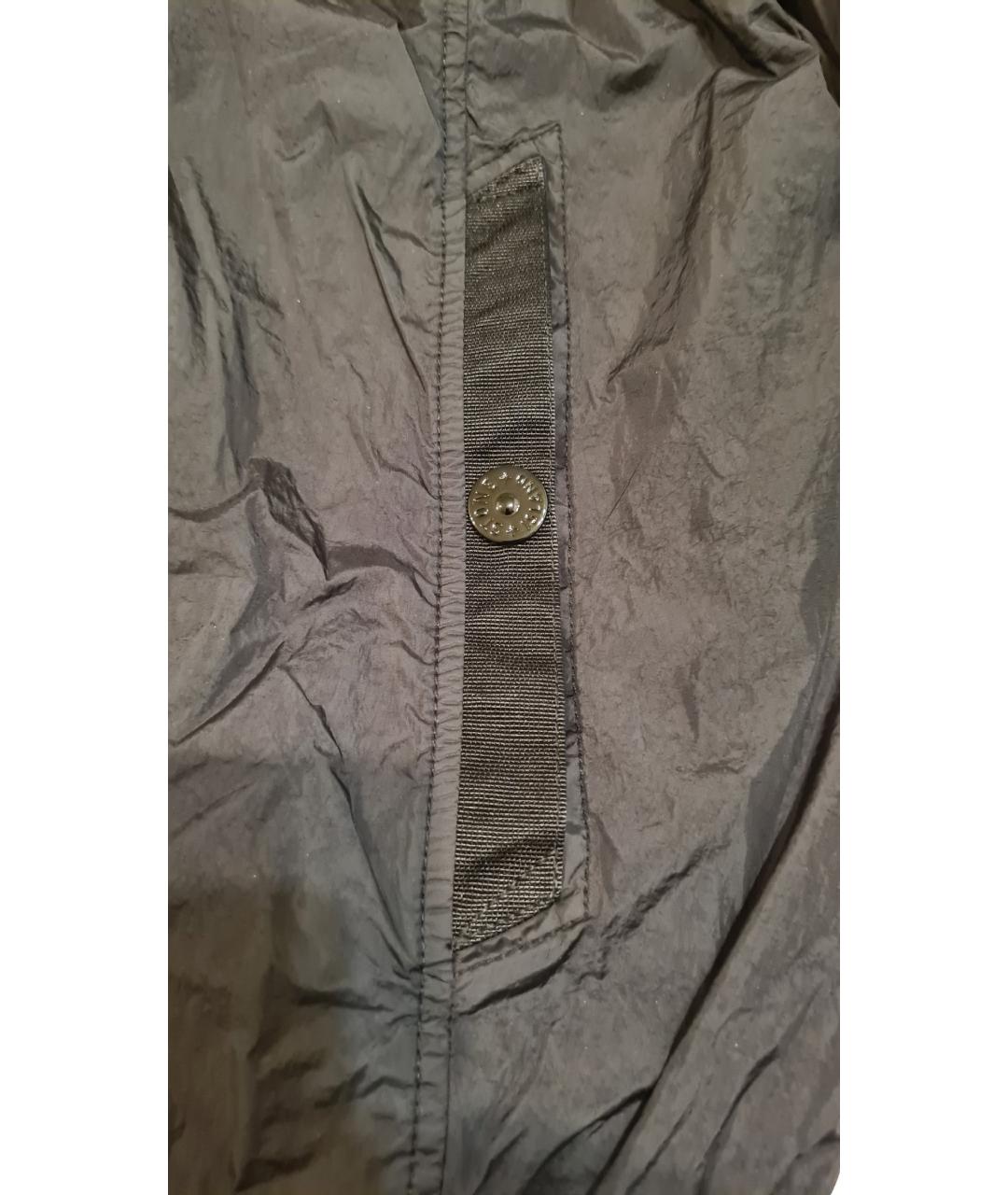 STONE ISLAND Черная хлопковая куртка, фото 8