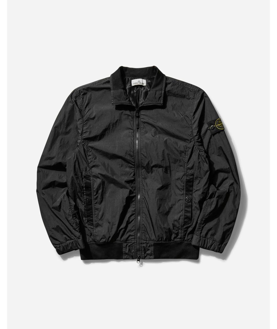 STONE ISLAND Черная хлопковая куртка, фото 2