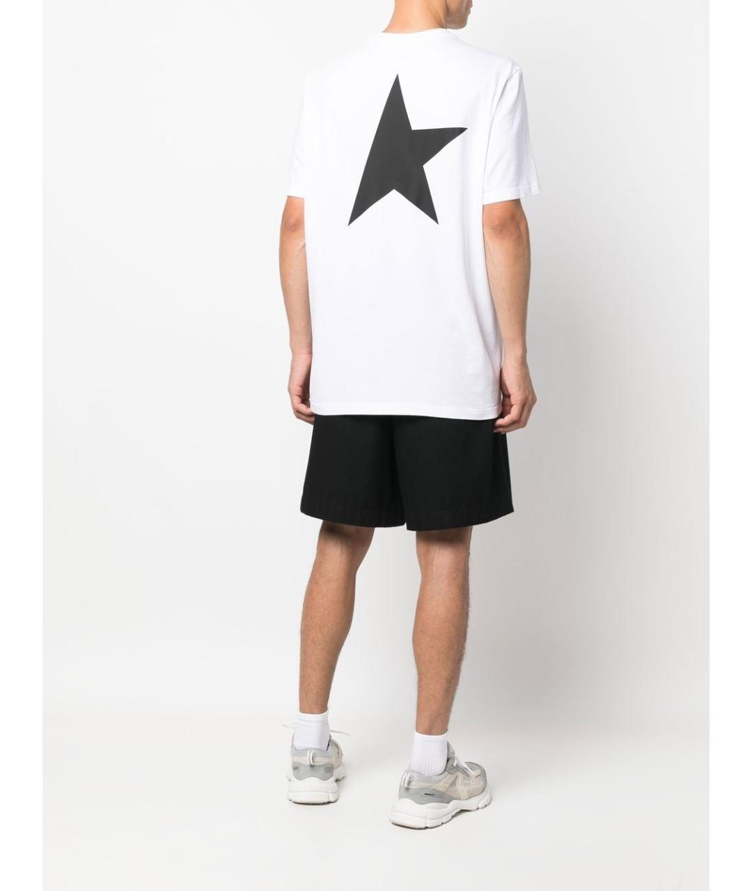 GOLDEN GOOSE DELUXE BRAND Белая хлопковая футболка, фото 5