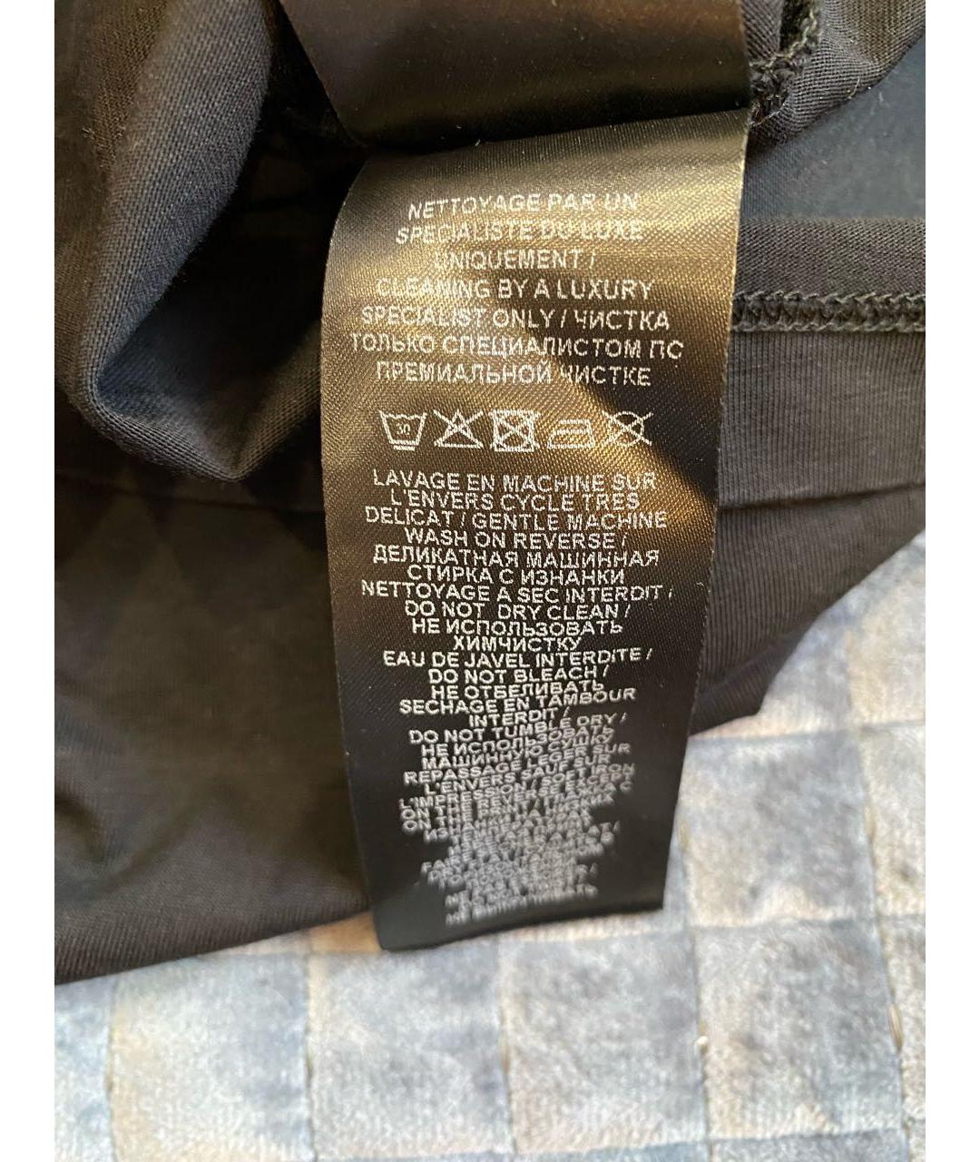 BALMAIN Черная хлопковая футболка, фото 6