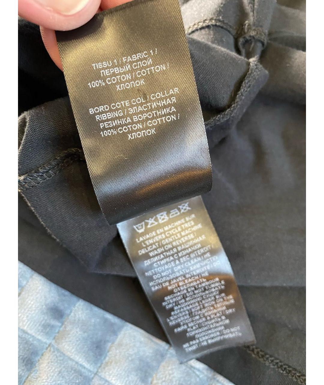 BALMAIN Черная хлопковая футболка, фото 5