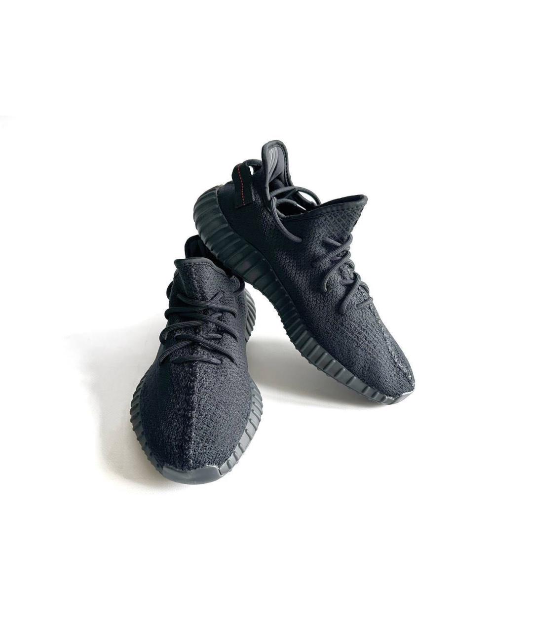 ADIDAS YEEZY Черные низкие кроссовки / кеды, фото 2