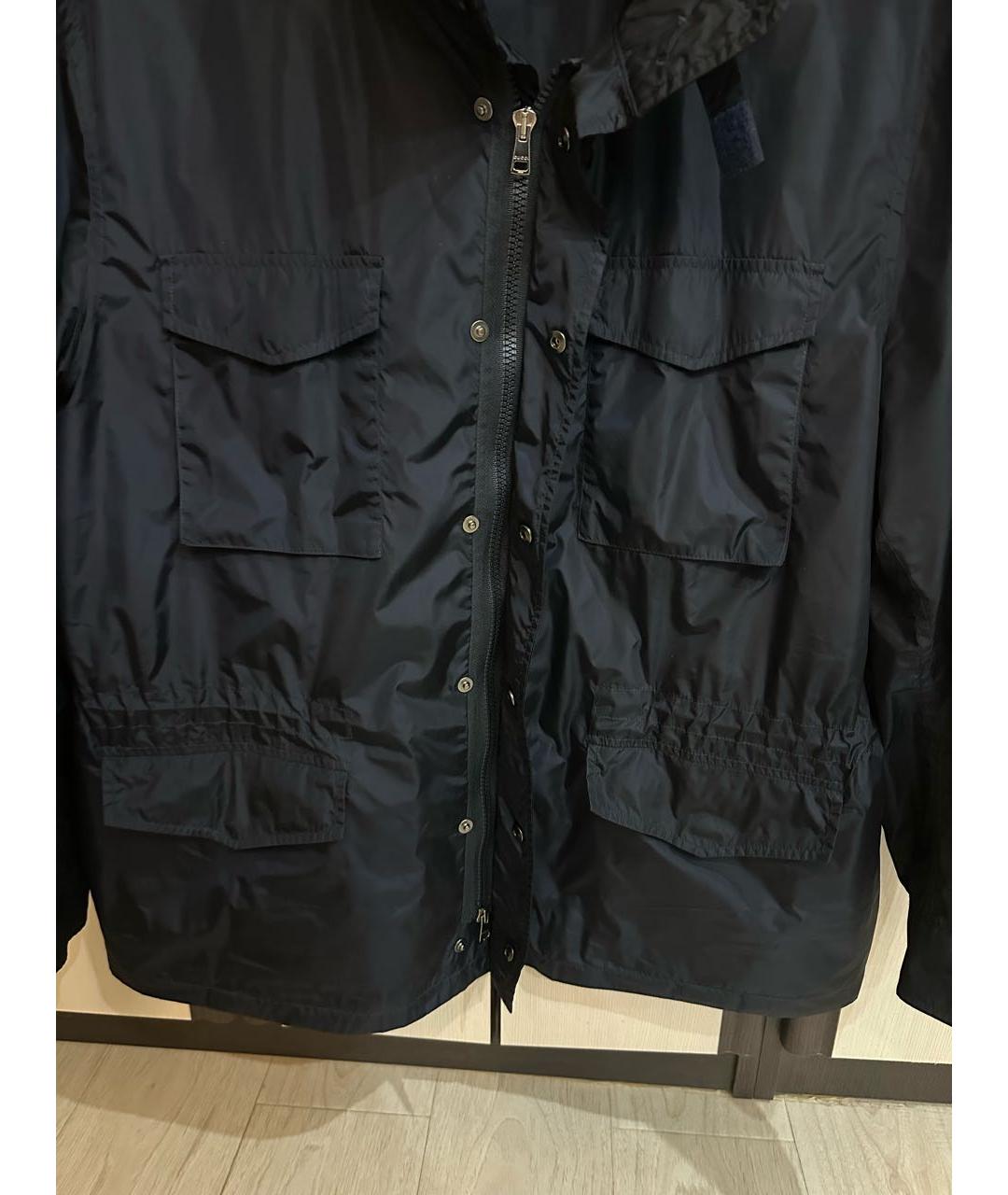 GUCCI Темно-синяя полиамидовая куртка, фото 3