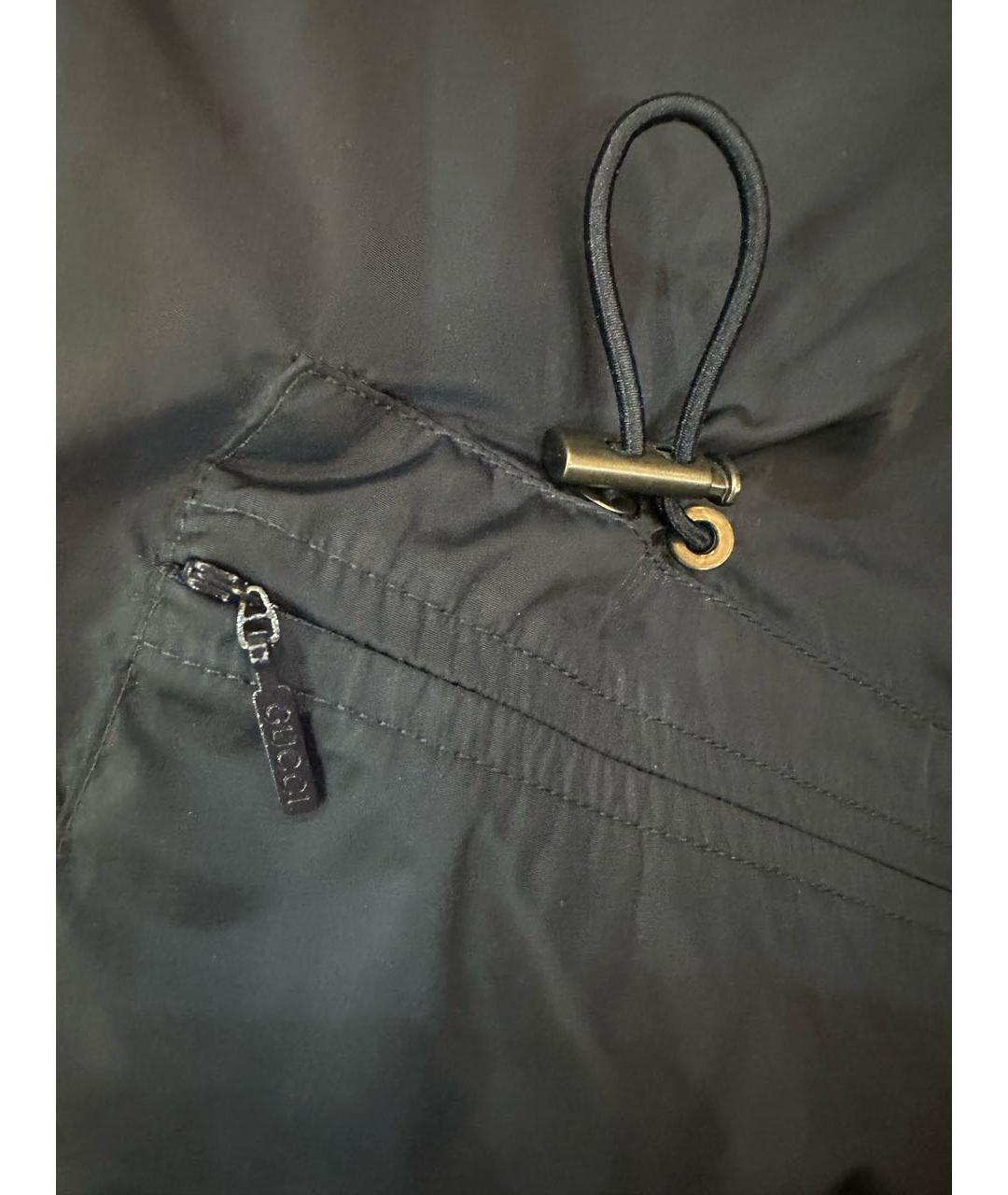 GUCCI Темно-синяя полиамидовая куртка, фото 8