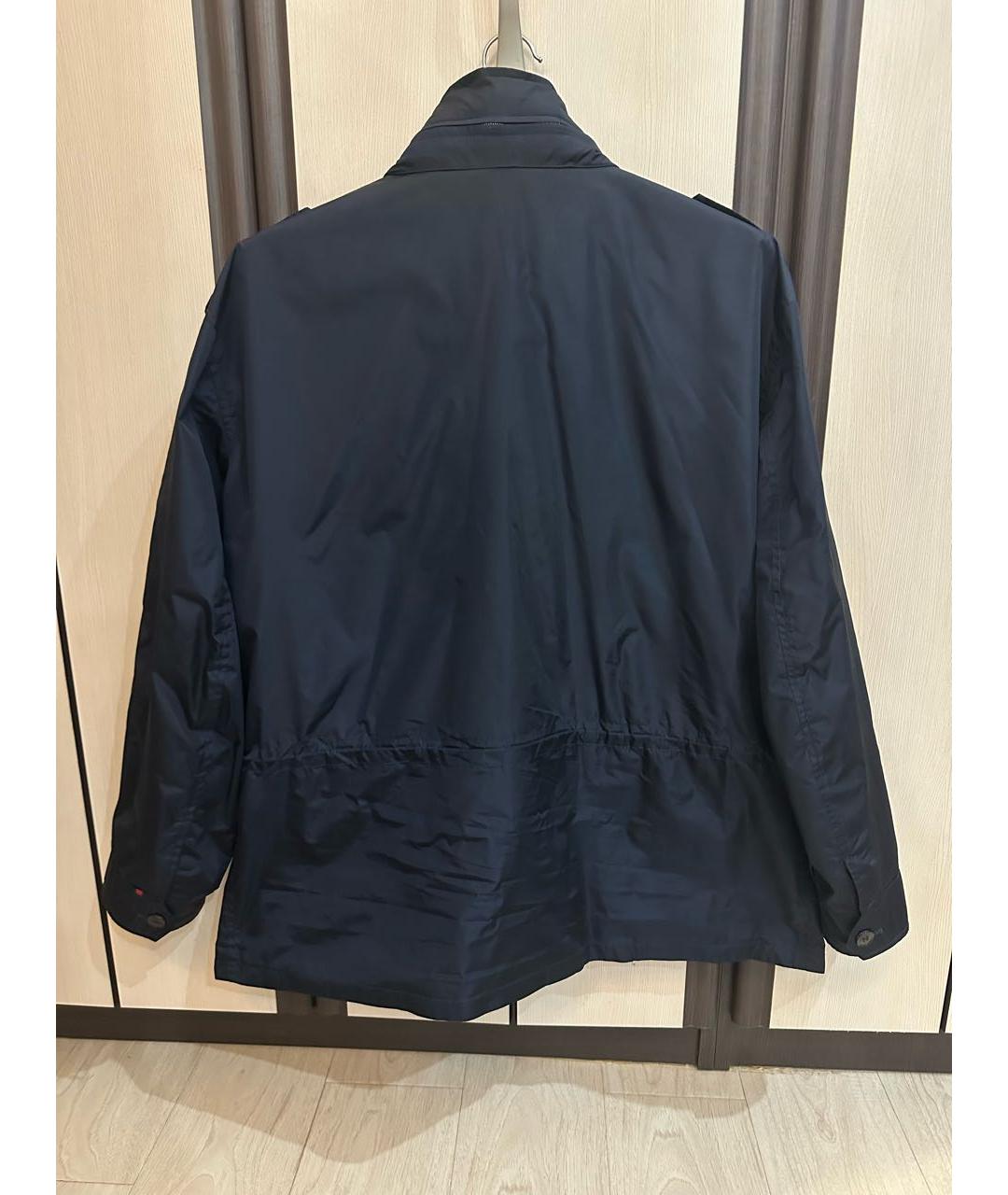 GUCCI Темно-синяя полиамидовая куртка, фото 2