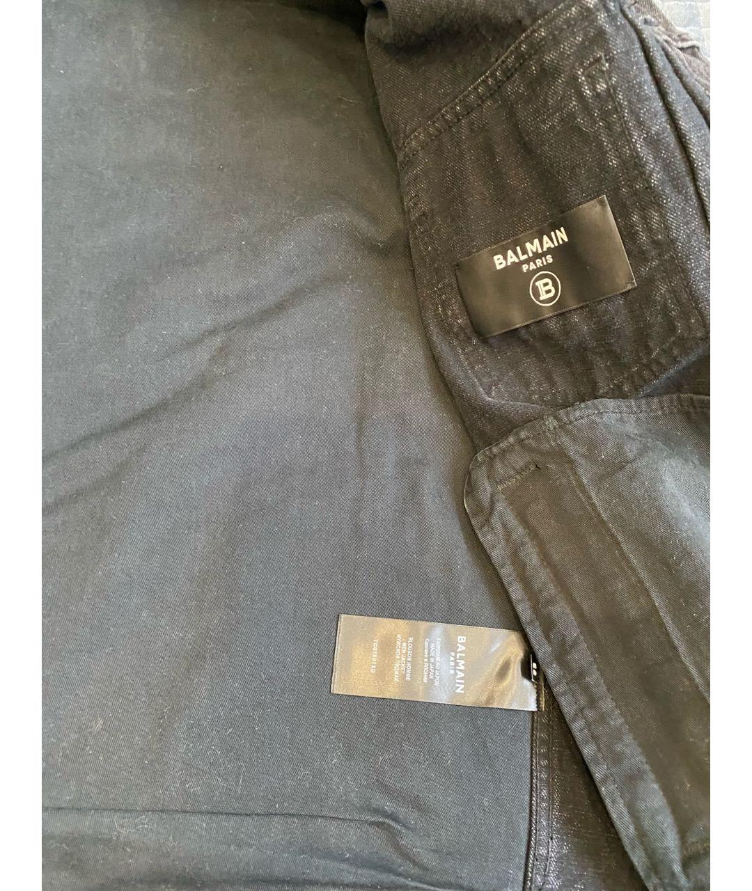 BALMAIN Черная деним куртка, фото 7