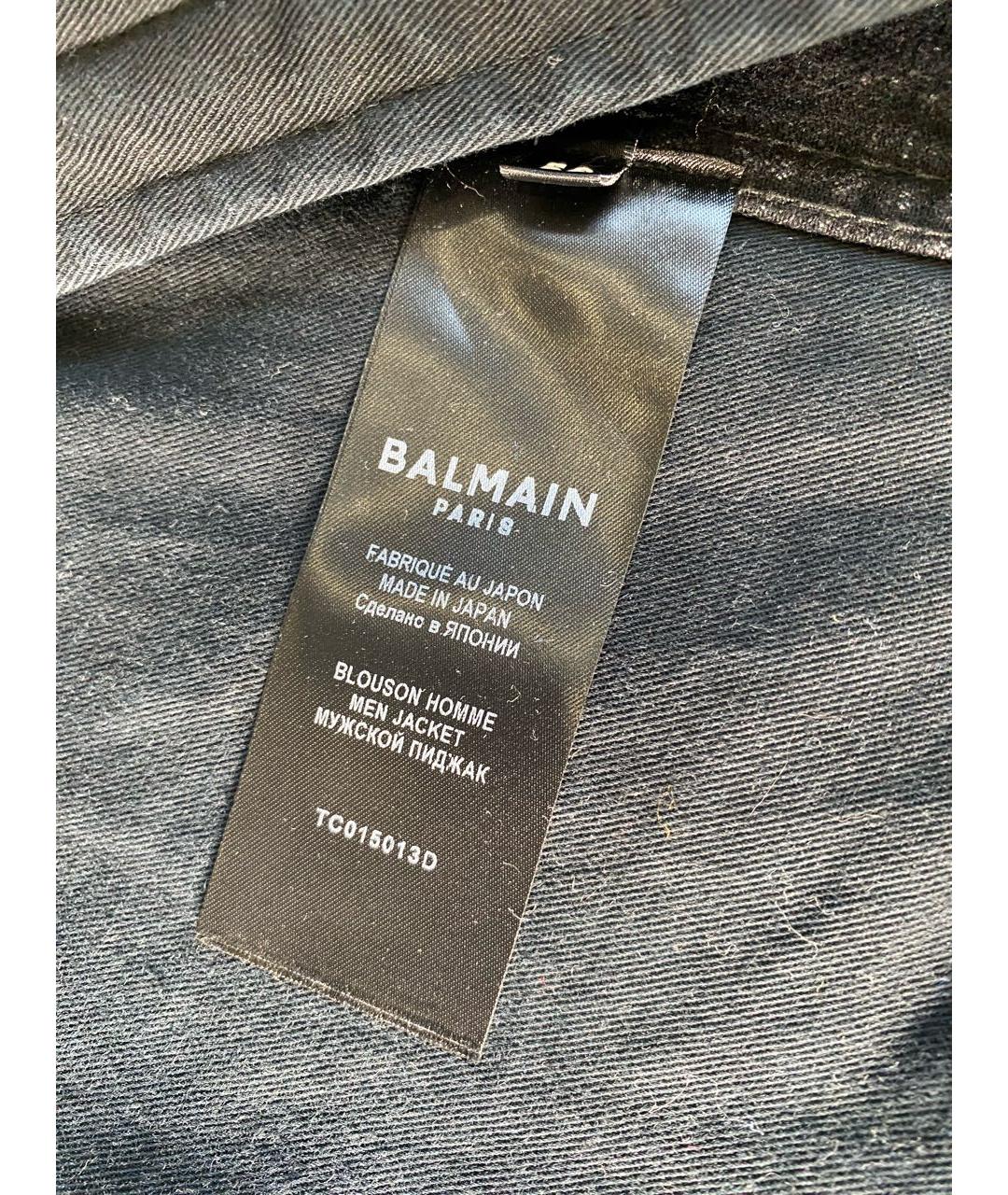 BALMAIN Черная деним куртка, фото 8