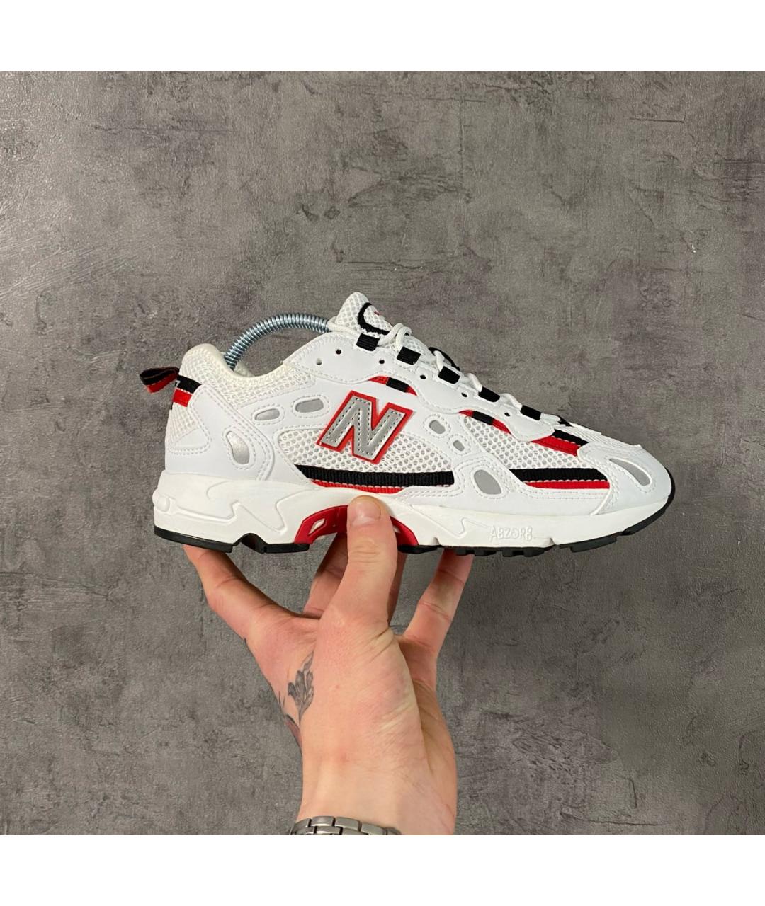 NEW BALANCE Белые низкие кроссовки / кеды, фото 2