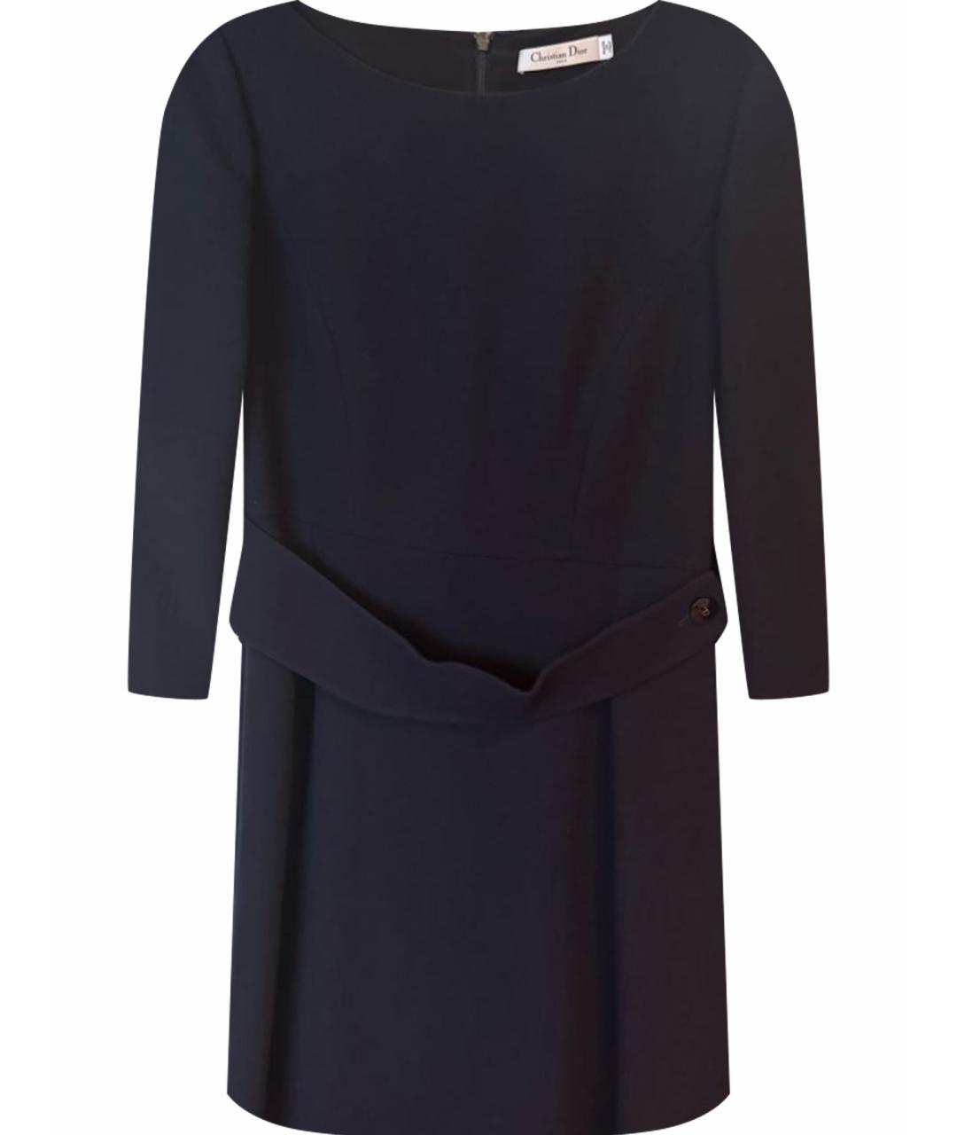 CHRISTIAN DIOR Темно-синее коктейльное платье, фото 1