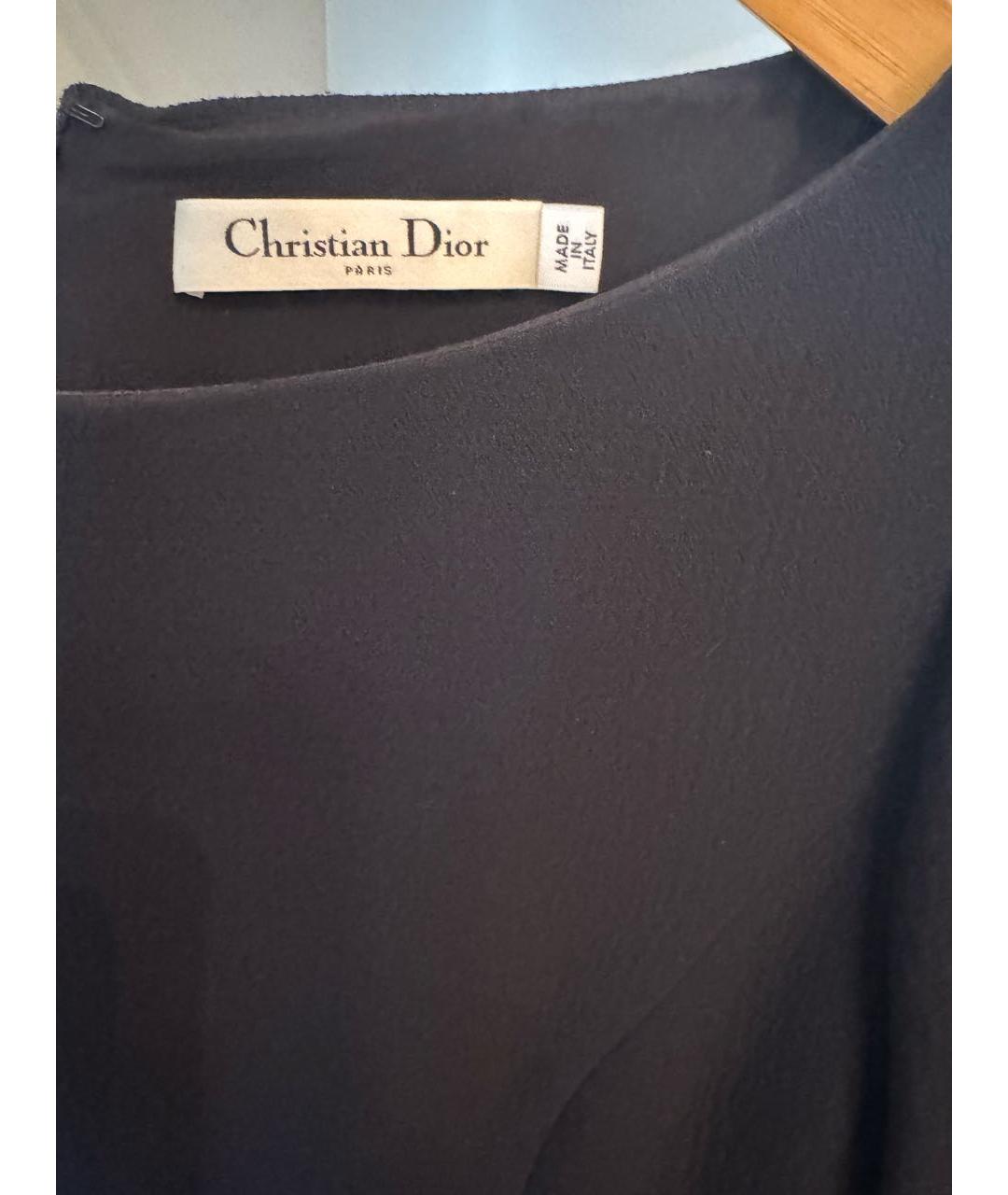 CHRISTIAN DIOR Темно-синее коктейльное платье, фото 4