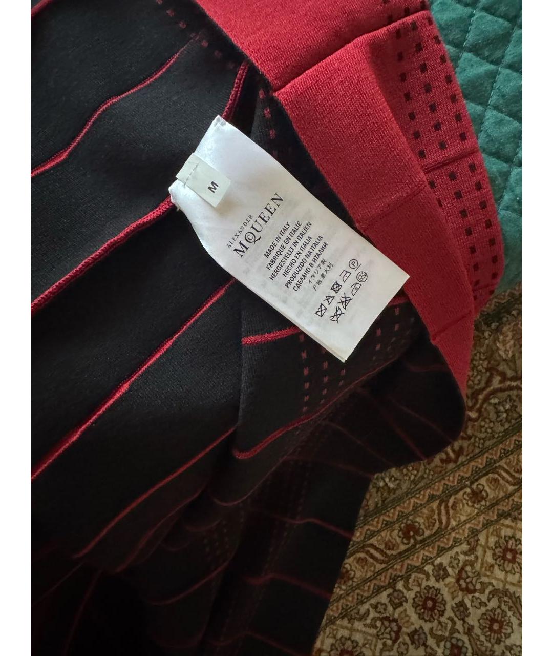 ALEXANDER MCQUEEN Бордовое коктейльное платье, фото 3