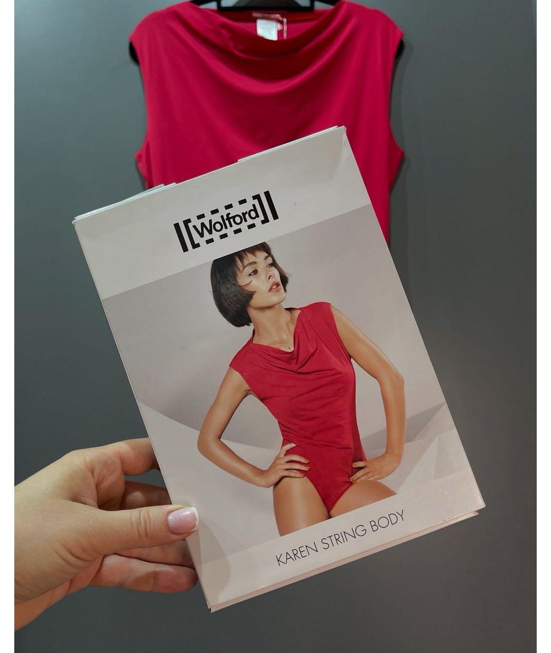 WOLFORD Красное полиамидовое боди, фото 3
