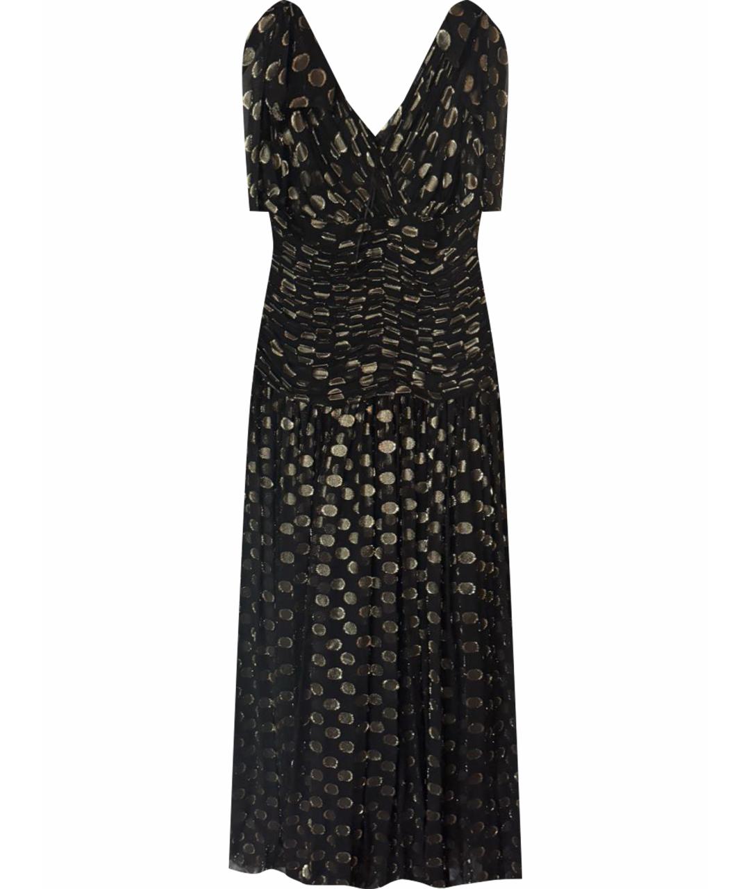 DOLCE&GABBANA Черное шифоновое вечернее платье, фото 1