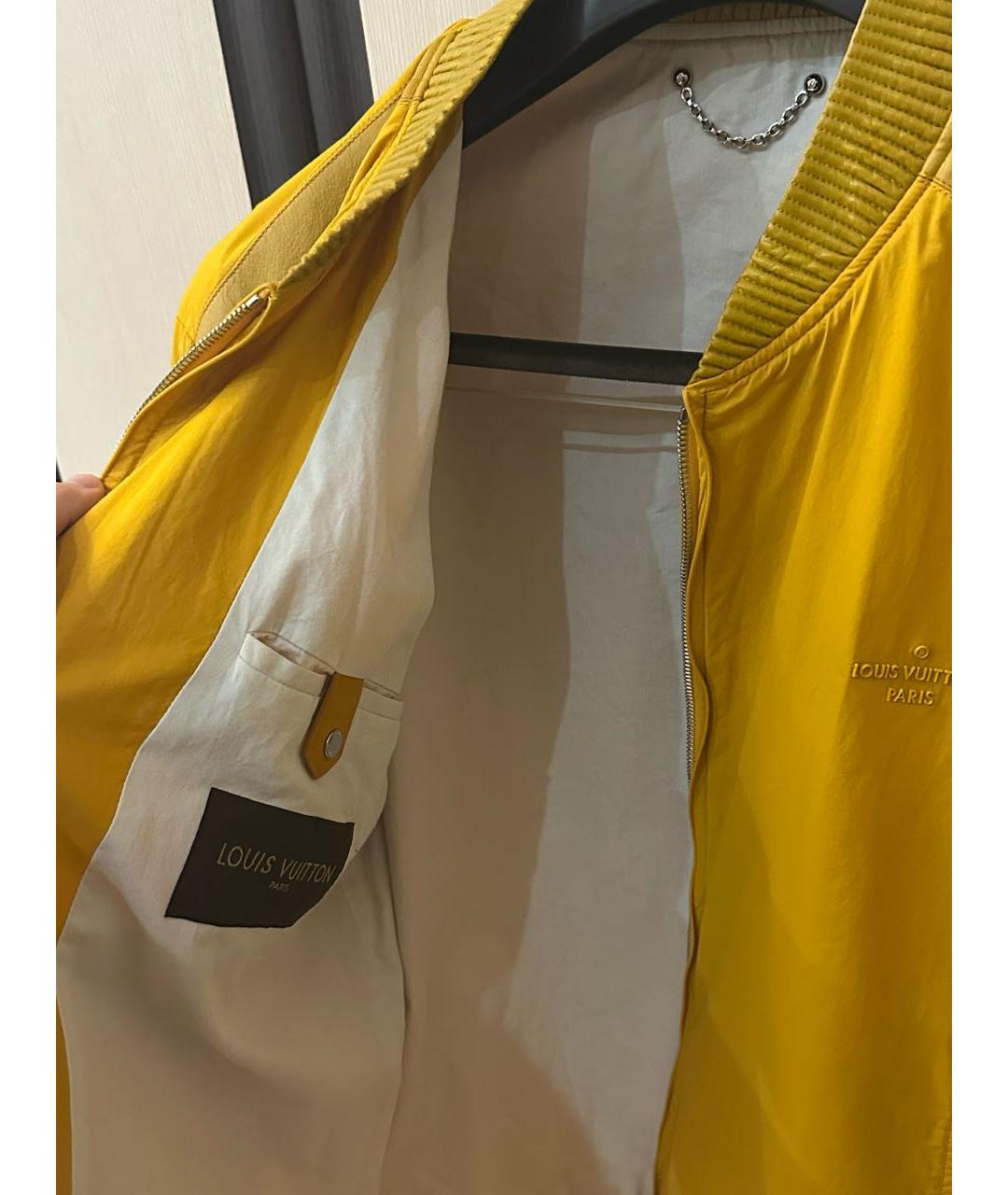 LOUIS VUITTON Желтая хлопковая куртка, фото 7