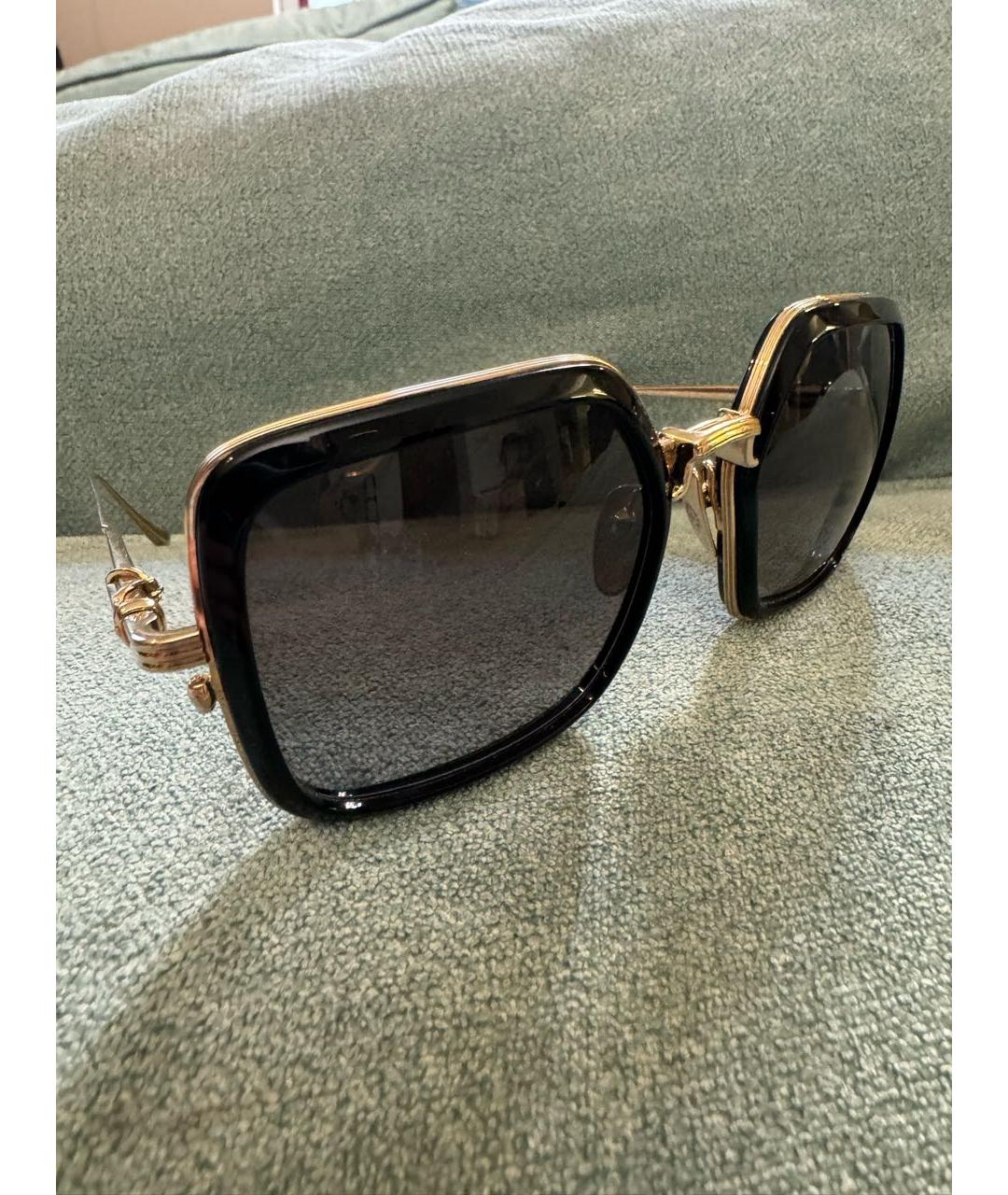 CHROME HEARTS Черные металлические солнцезащитные очки, фото 2