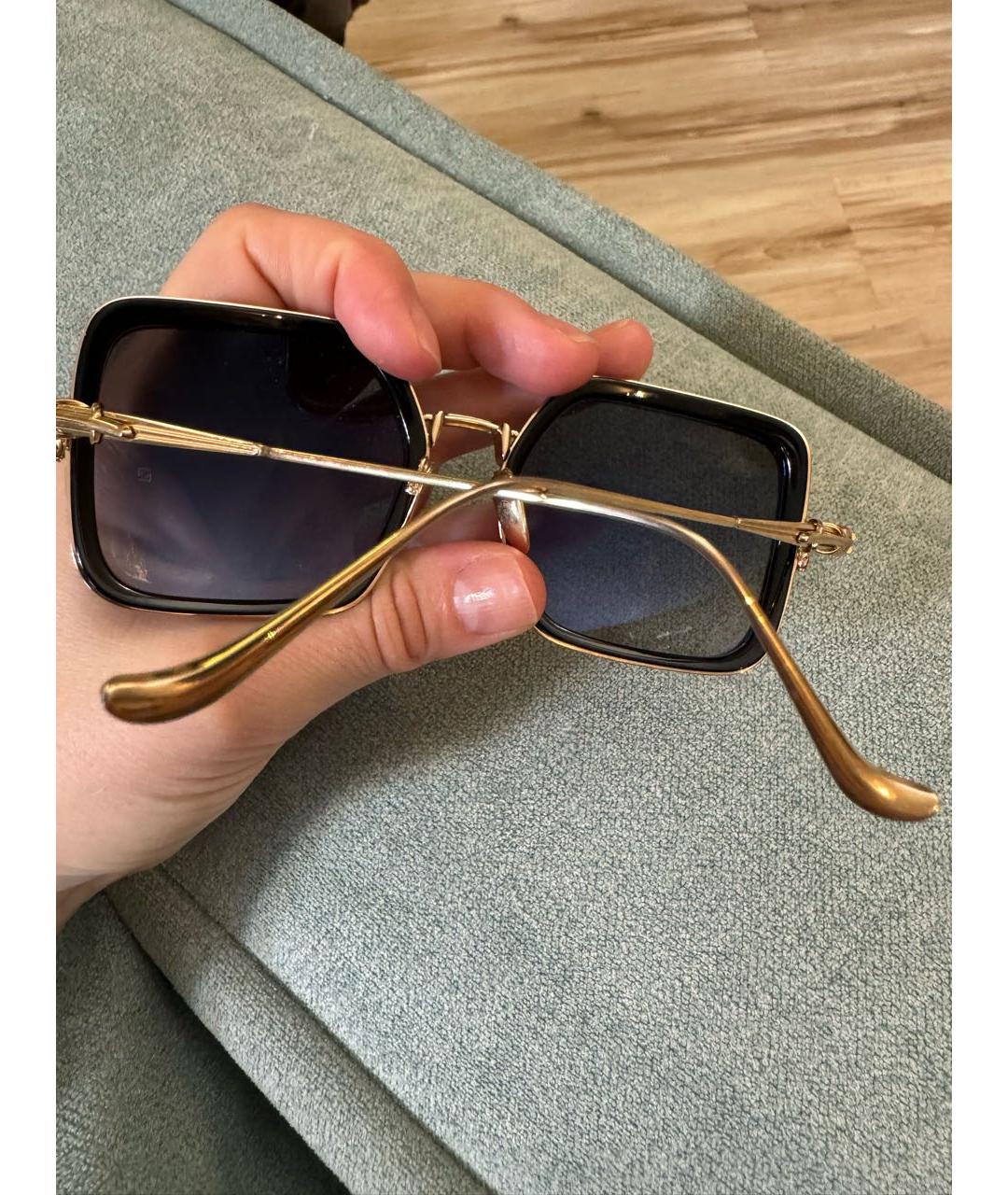 CHROME HEARTS Черные металлические солнцезащитные очки, фото 7
