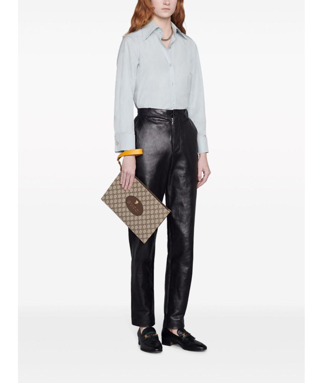 GUCCI Коричневая барсетка, фото 4