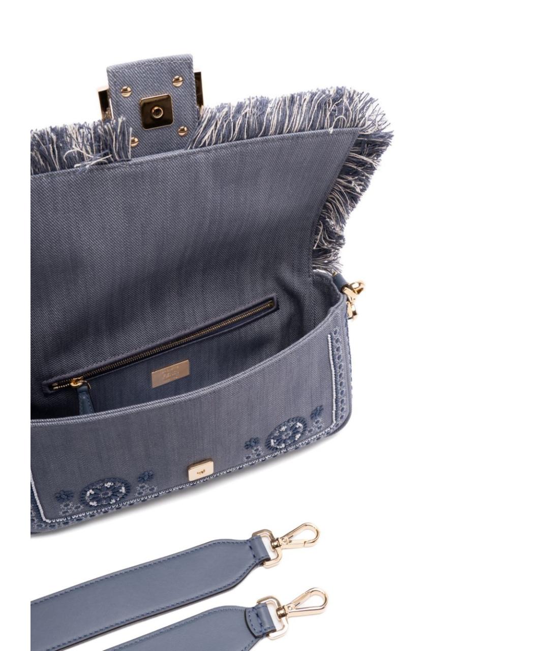 FENDI Синяя сумка через плечо, фото 2