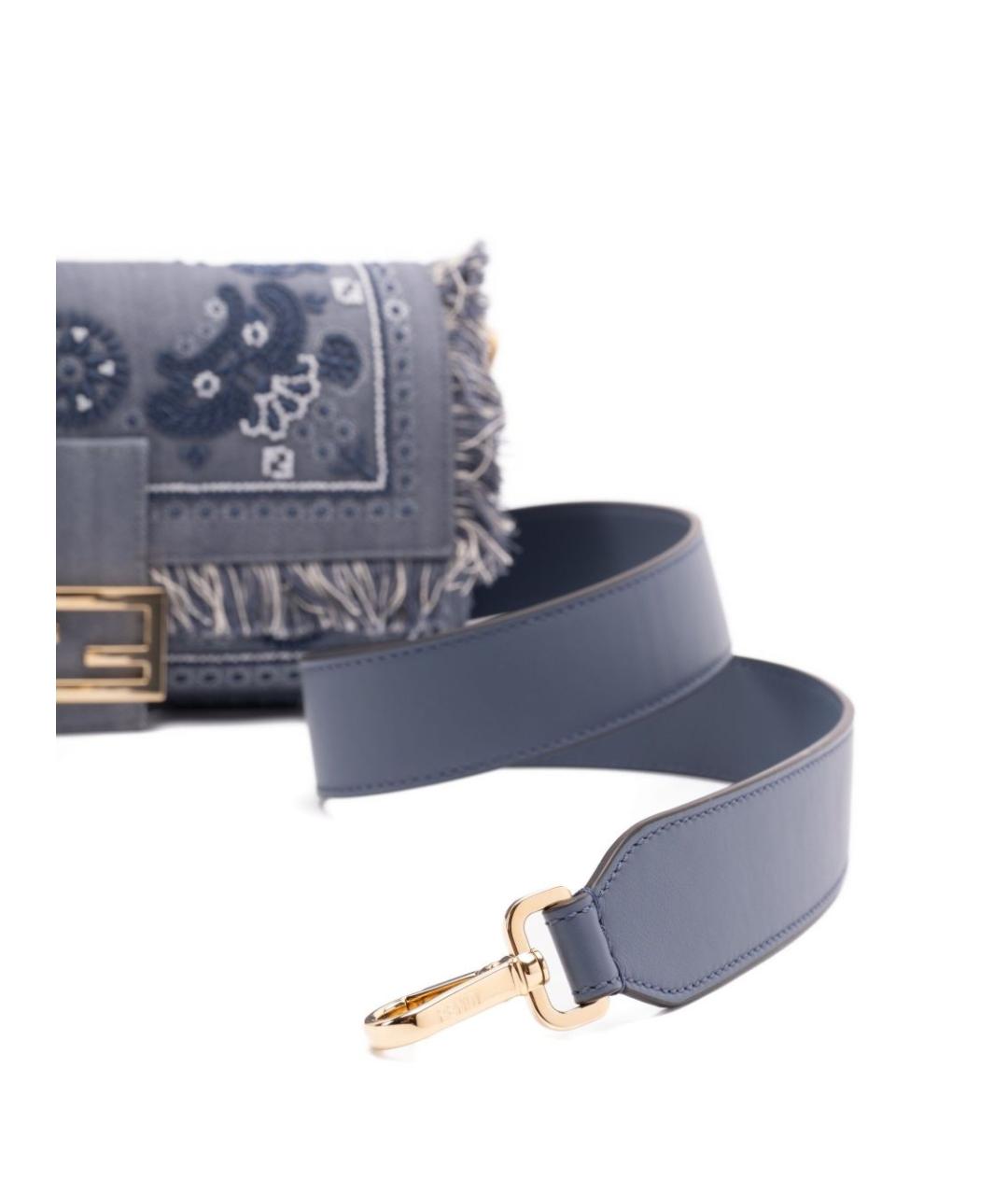 FENDI Синяя сумка через плечо, фото 3