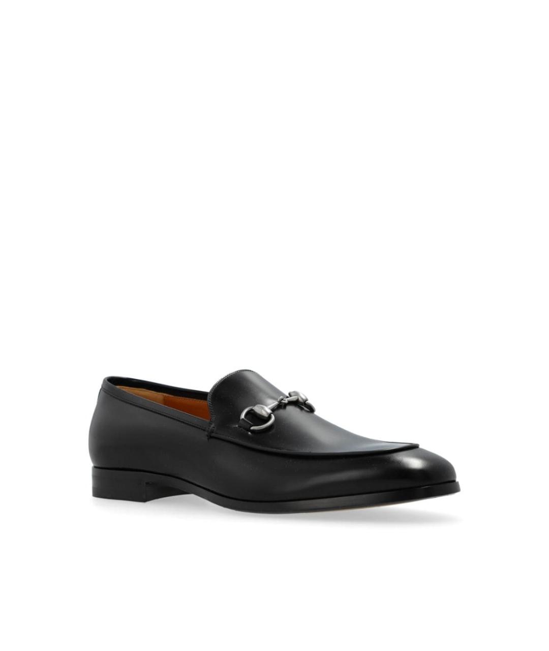 GUCCI Черные кожаные лоферы, фото 2