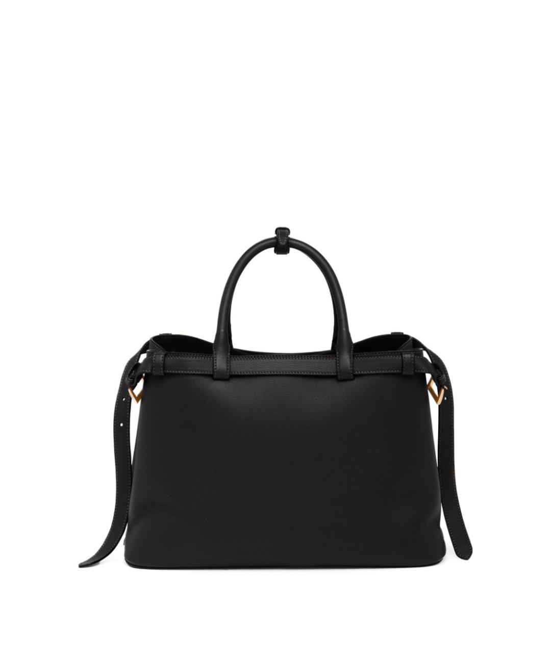 PRADA Черная кожаная сумка тоут, фото 2