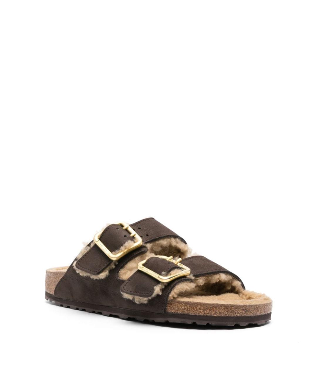 BIRKENSTOCK Коричневые шлепанцы, фото 3