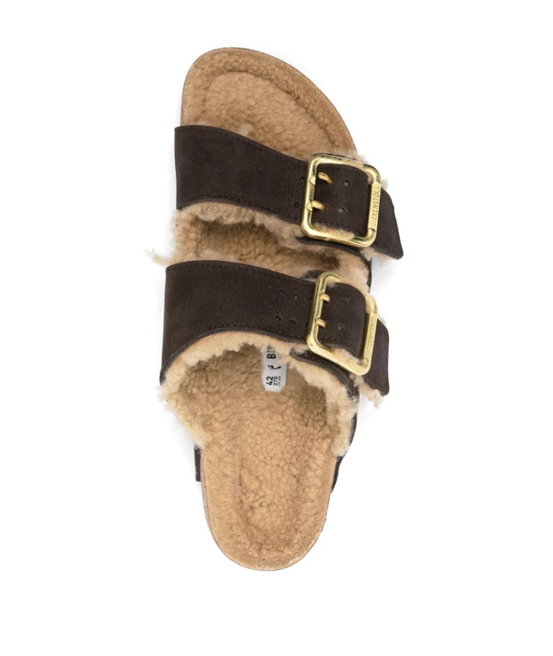 BIRKENSTOCK Коричневые шлепанцы, фото 2
