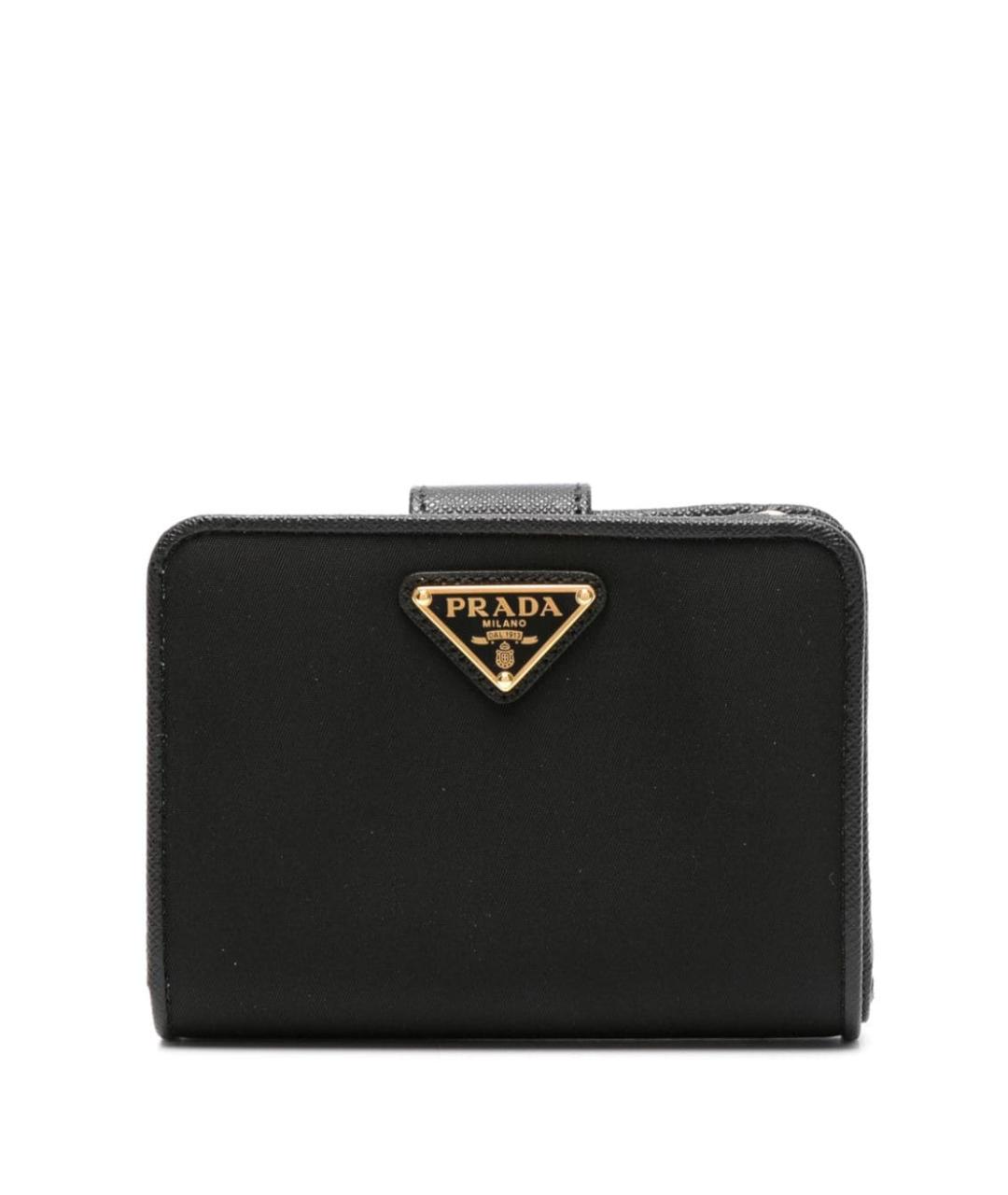 PRADA Черный кожаный кошелек, фото 1