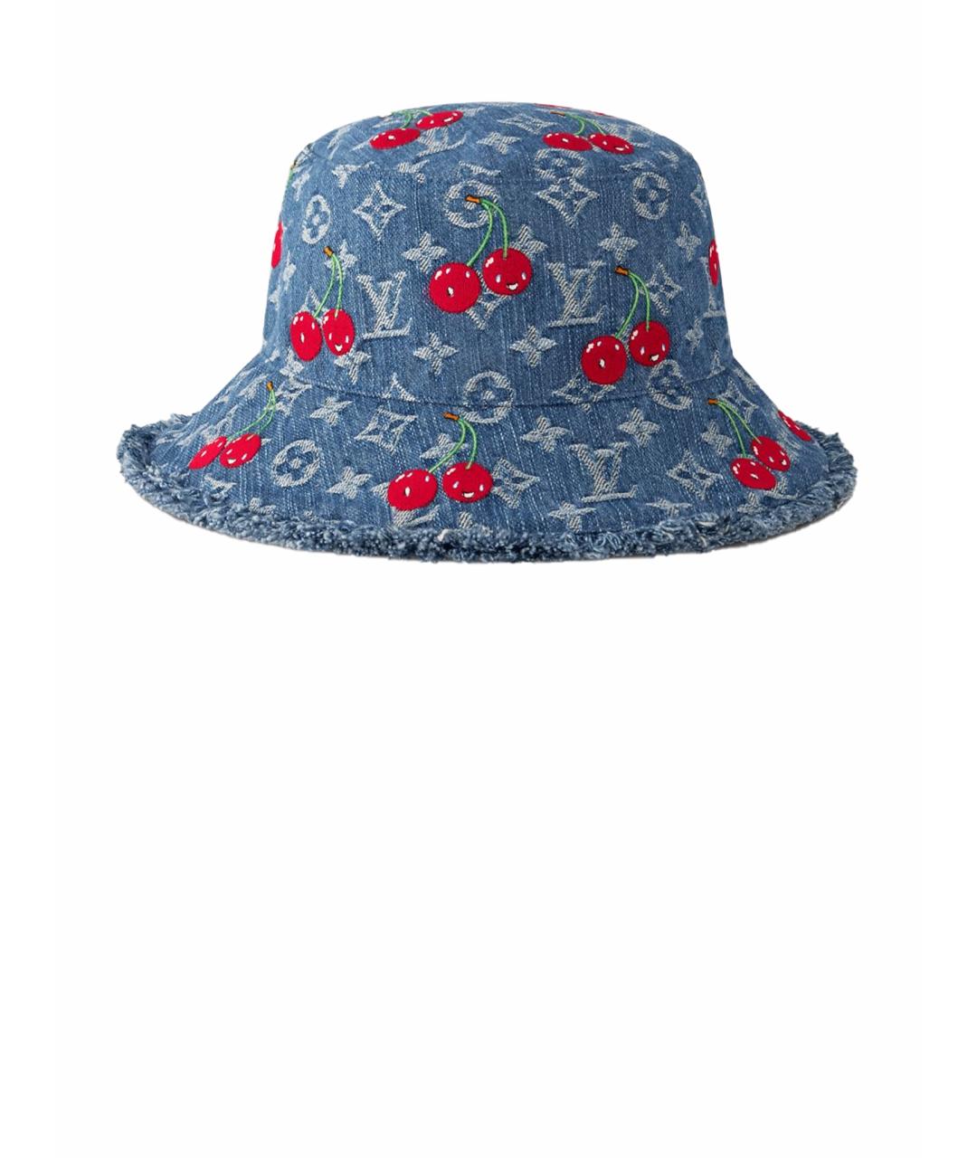 LOUIS VUITTON Синяя хлопковая панама, фото 1