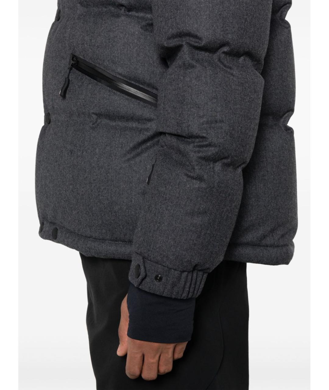 MONCLER GRENOBLE Серый пуховик, фото 4