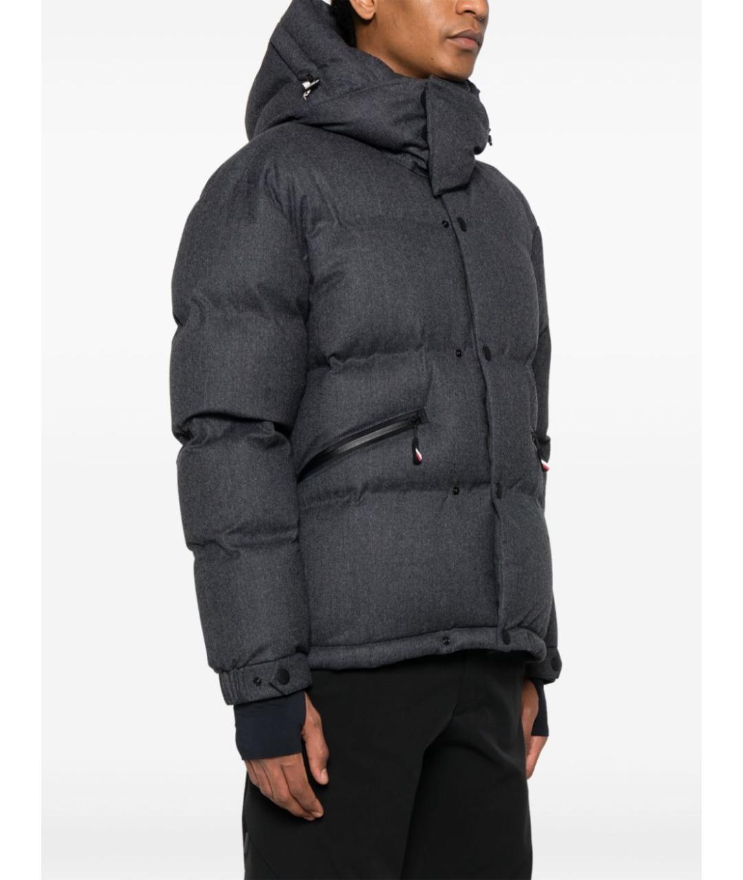 MONCLER GRENOBLE Серый пуховик, фото 3