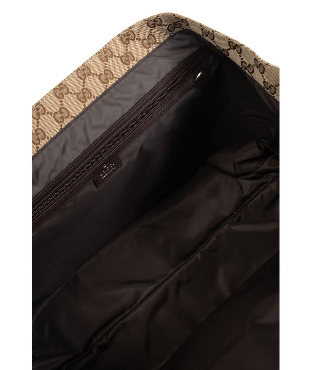 GUCCI Бежевая тканевая сумка тоут, фото 6