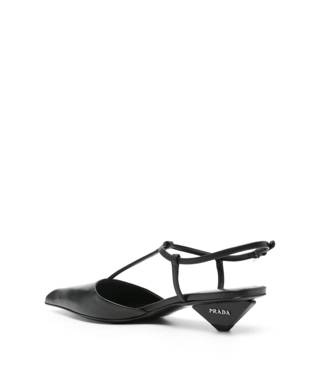 PRADA Черные кожаные туфли, фото 4