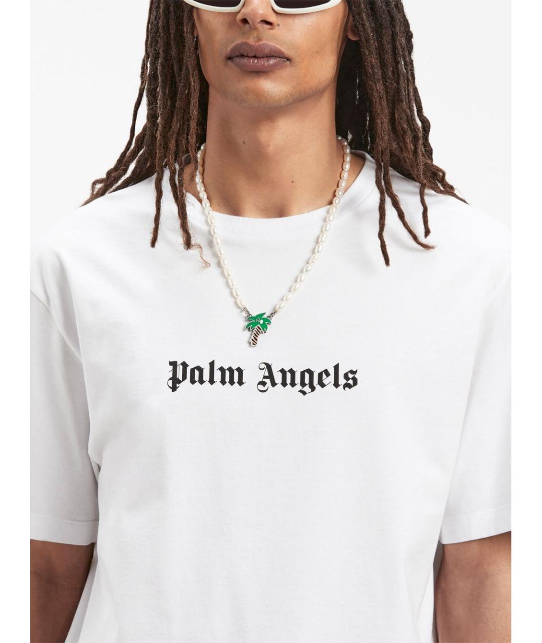 PALM ANGELS Белая футболка, фото 5