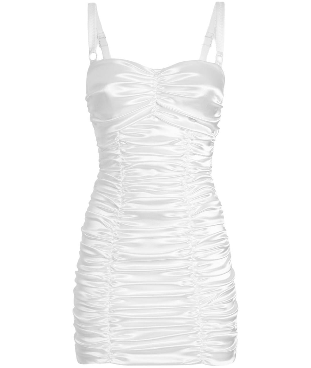 DOLCE&GABBANA Белое коктейльное платье, фото 1