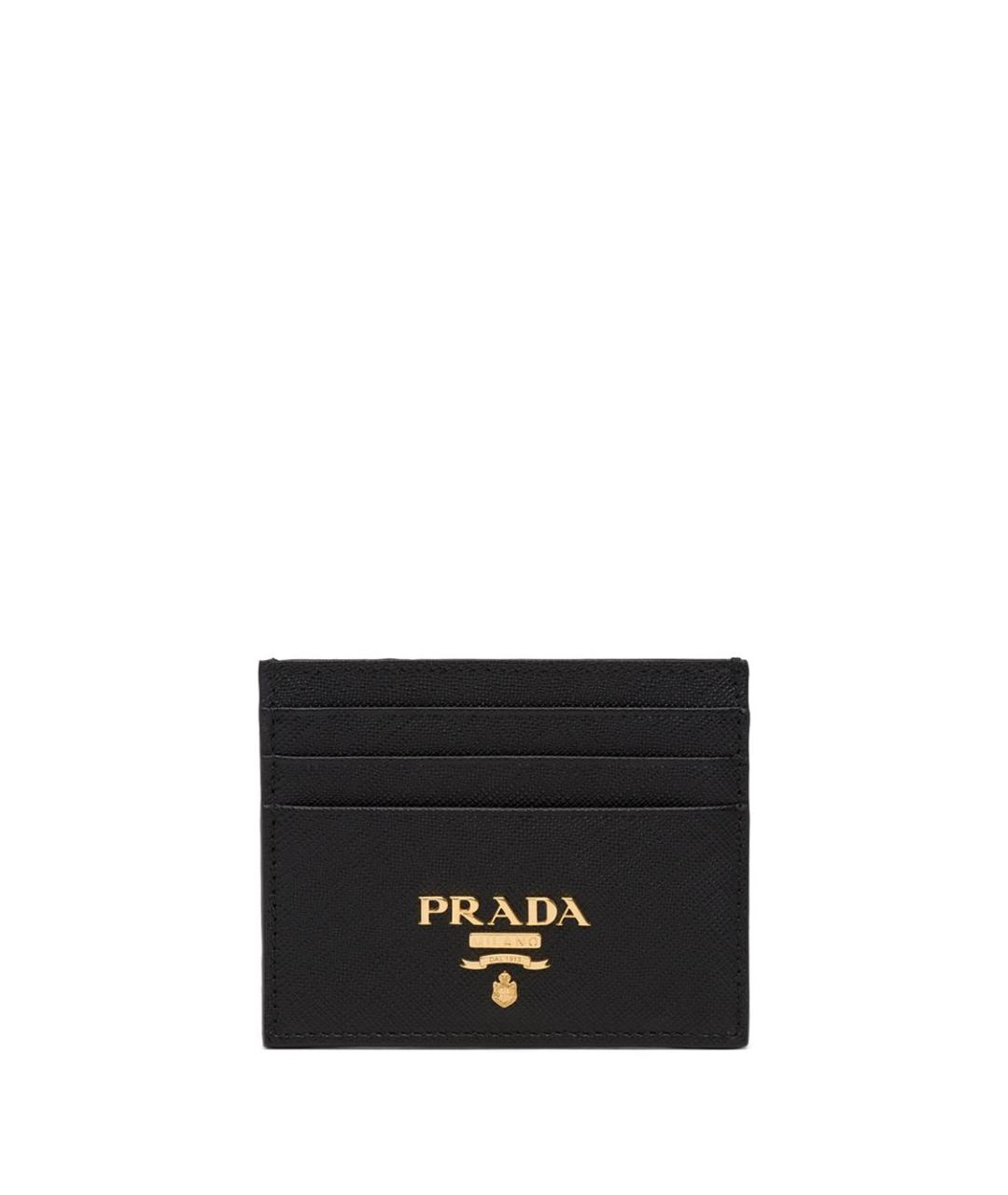 PRADA Черный кожаный кардхолдер, фото 1