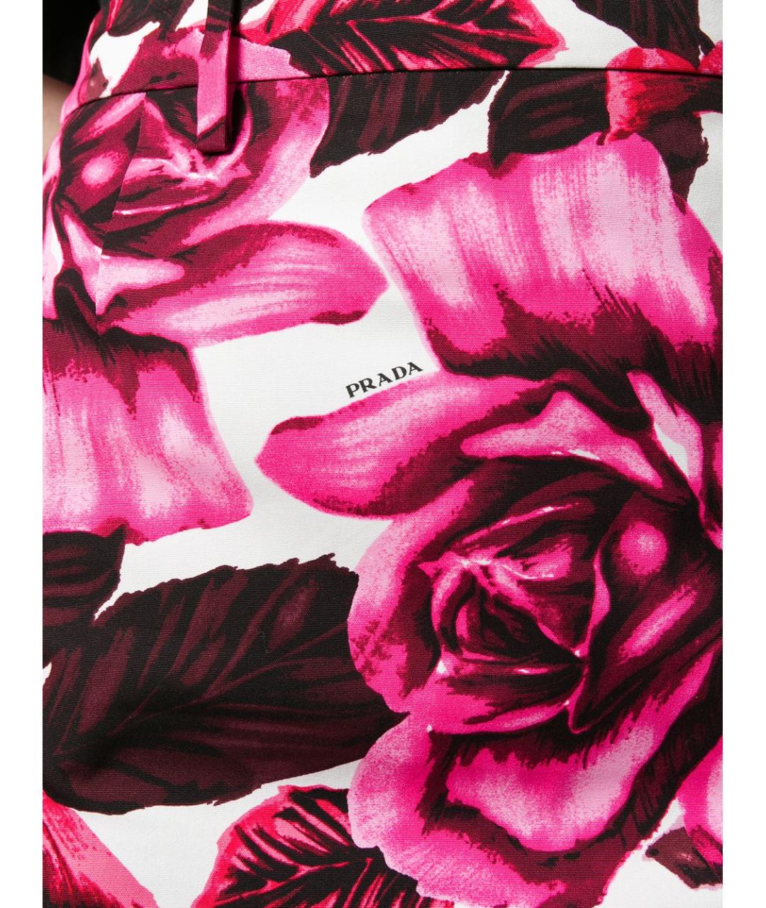 PRADA Мульти хлопковая юбка миди, фото 5