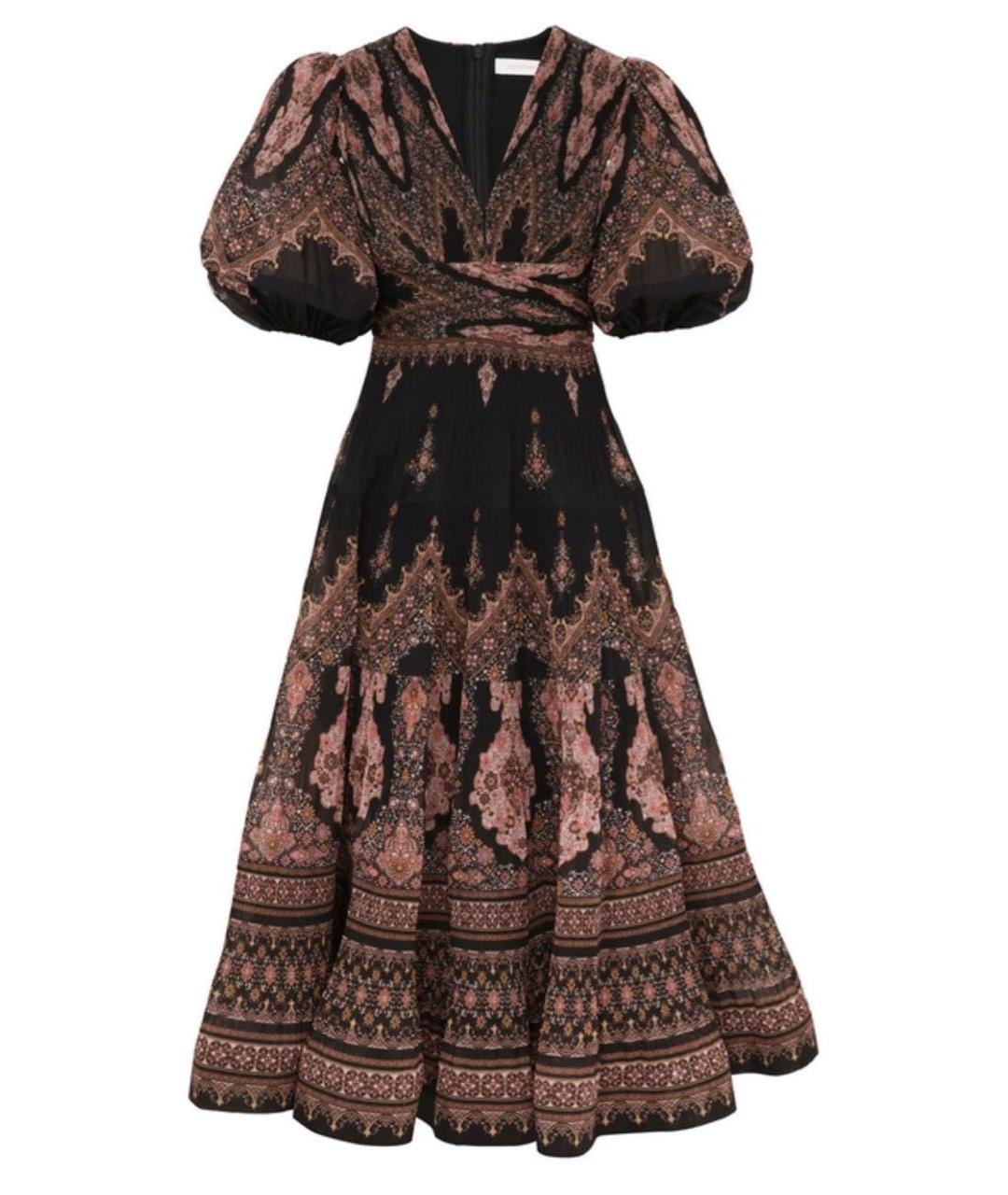 ZIMMERMANN Черное полиэстеровое вечернее платье, фото 5