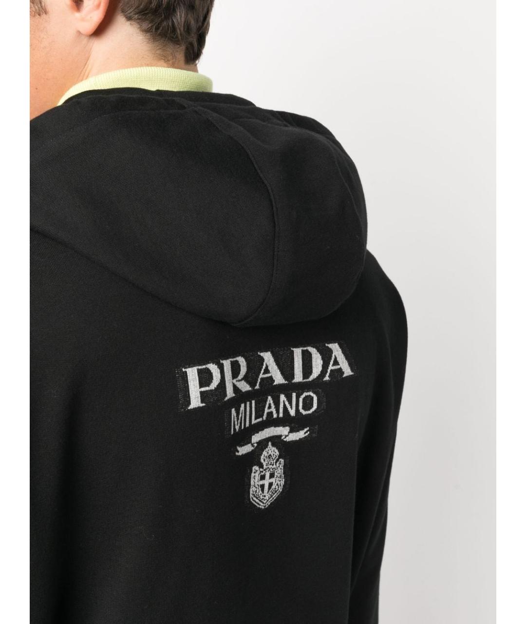 PRADA Черная хлопковая куртка, фото 5
