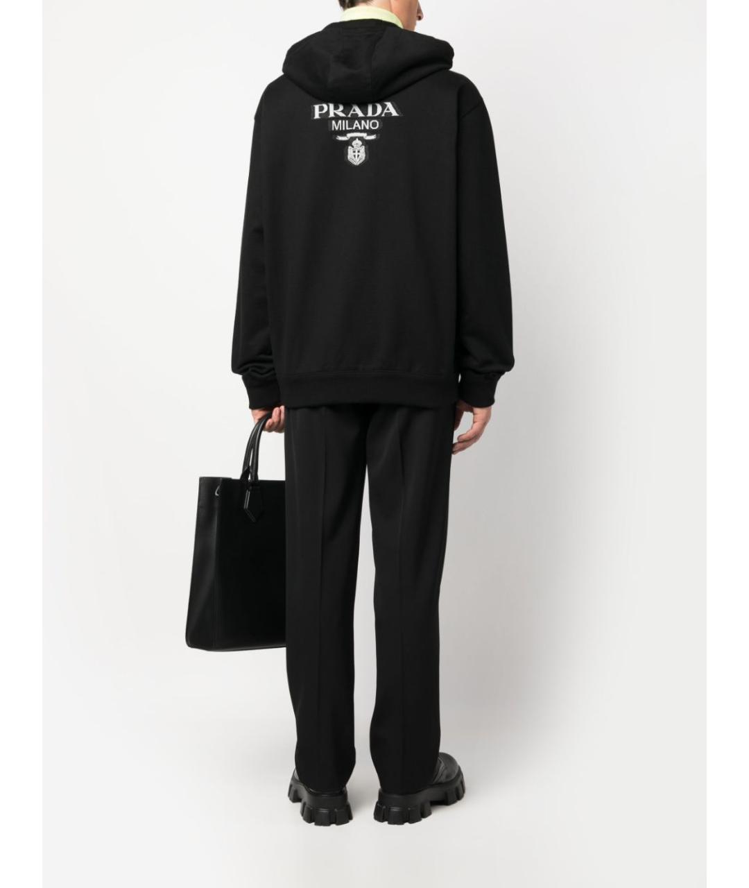 PRADA Черная хлопковая куртка, фото 4