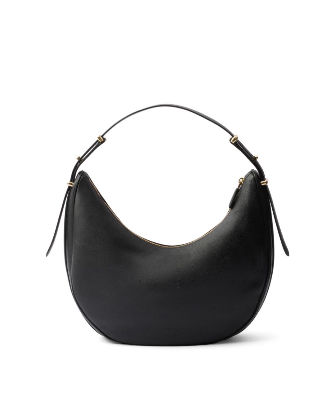 PRADA Черная кожаная сумка через плечо, фото 7