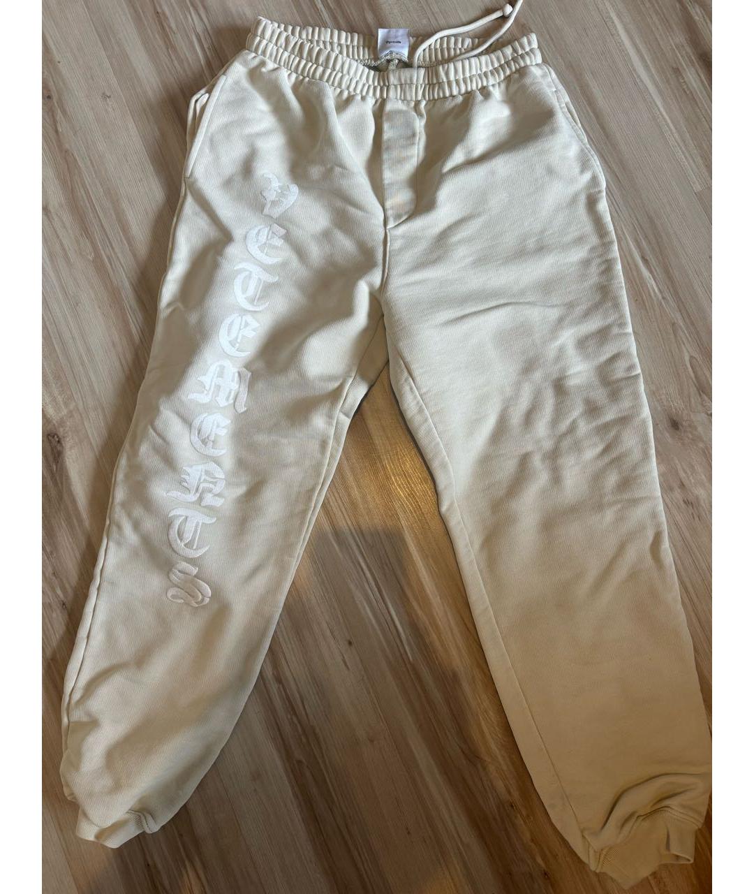 VETEMENTS Бежевый хлопковый спортивный костюм, фото 3