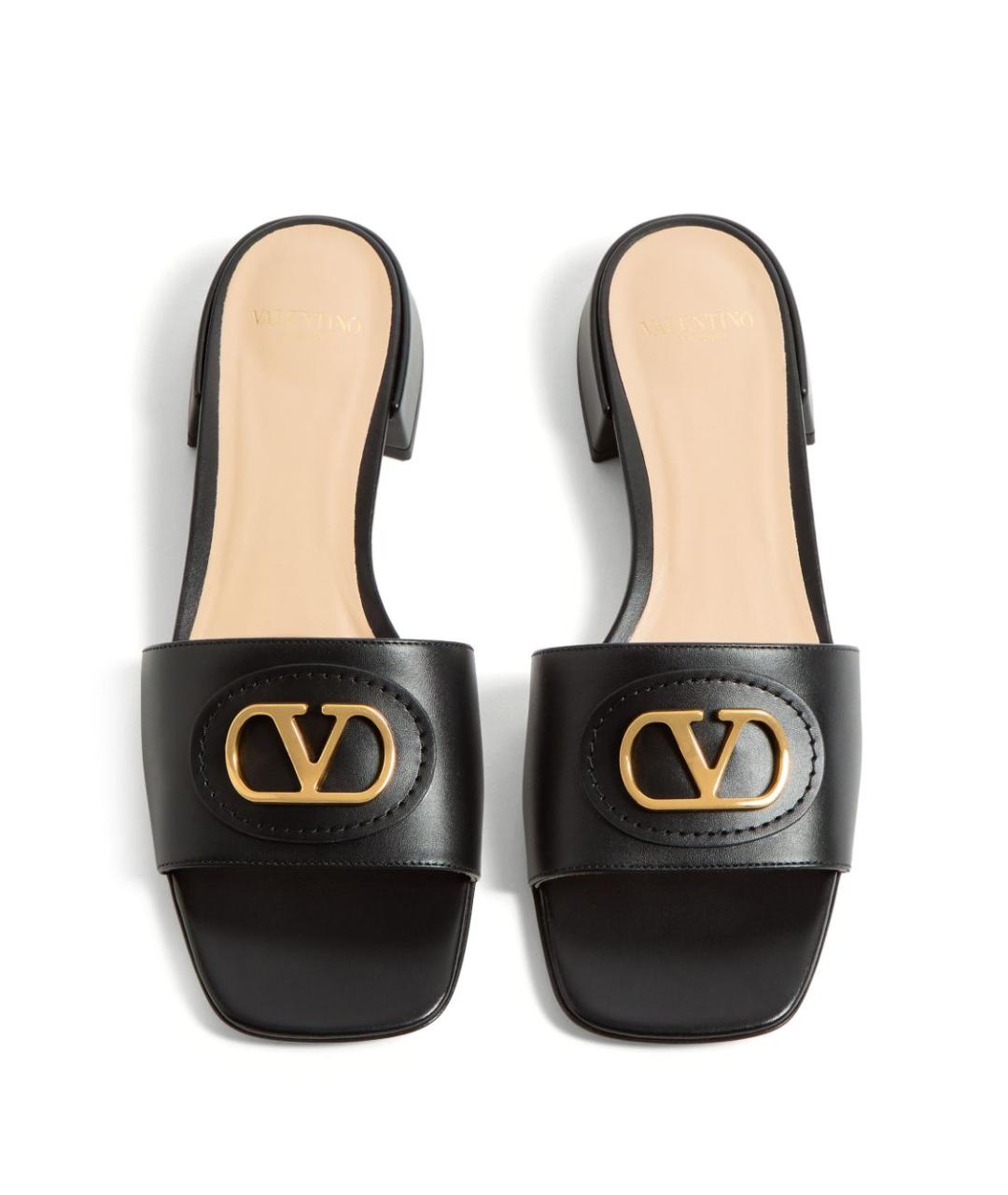 VALENTINO Черные шлепанцы, фото 3